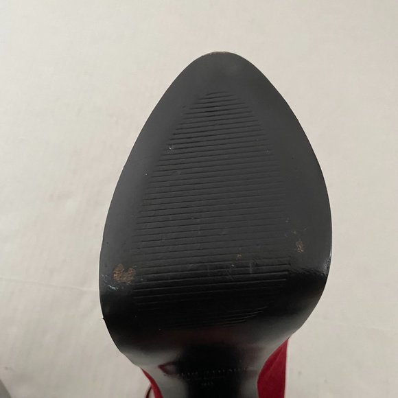 Colin Stuart Lace Up Platform Suede Heels - Picture 12 of 15